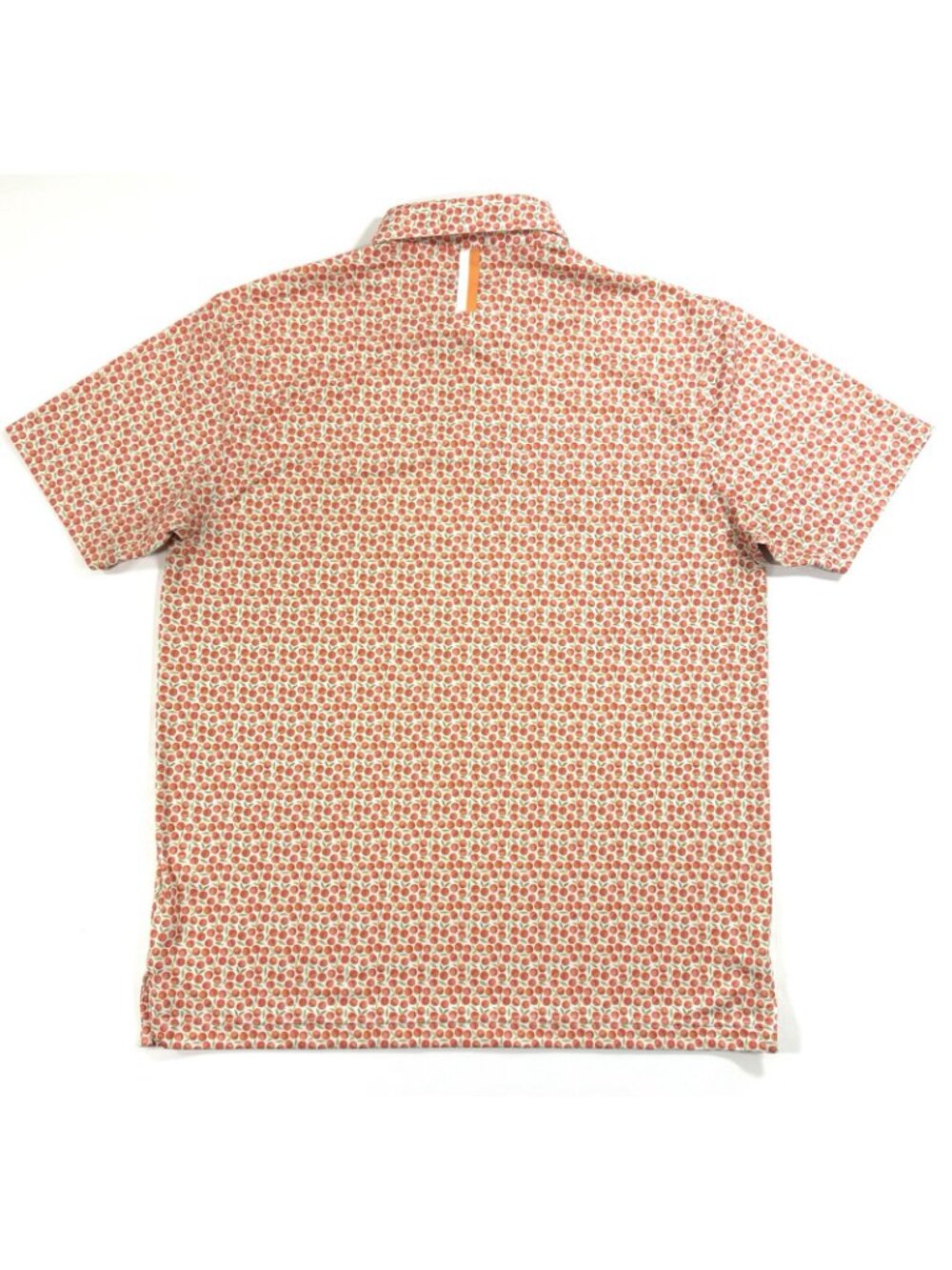 Rhoback Mens Polo Shirt Absolute Peach Print Georgia Golf Performance Size M - Picture 4 of 10